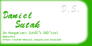 daniel sutak business card